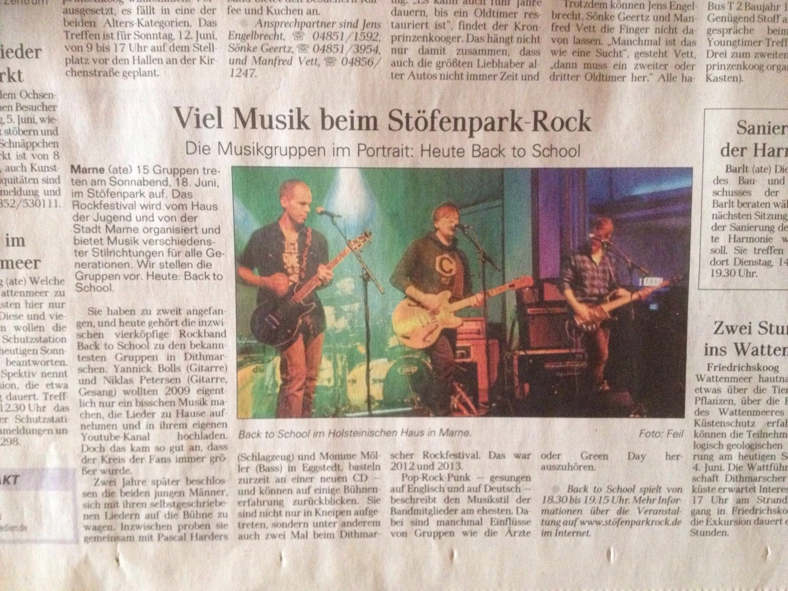 Back to School - Stöfenparkrock Marne